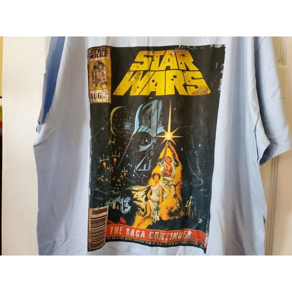 VINTAGE STAR WARS THE SAGA CONTINUES 1990S OFFICIAL MERCHANDISE TSHIRT XXL NWOT - Picture 2 of 6